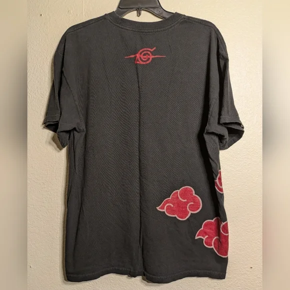 Naruto Black and Red Graphic Men's Shirt Size Xl Pre-owned Ripple Function - Picture 1 of 5